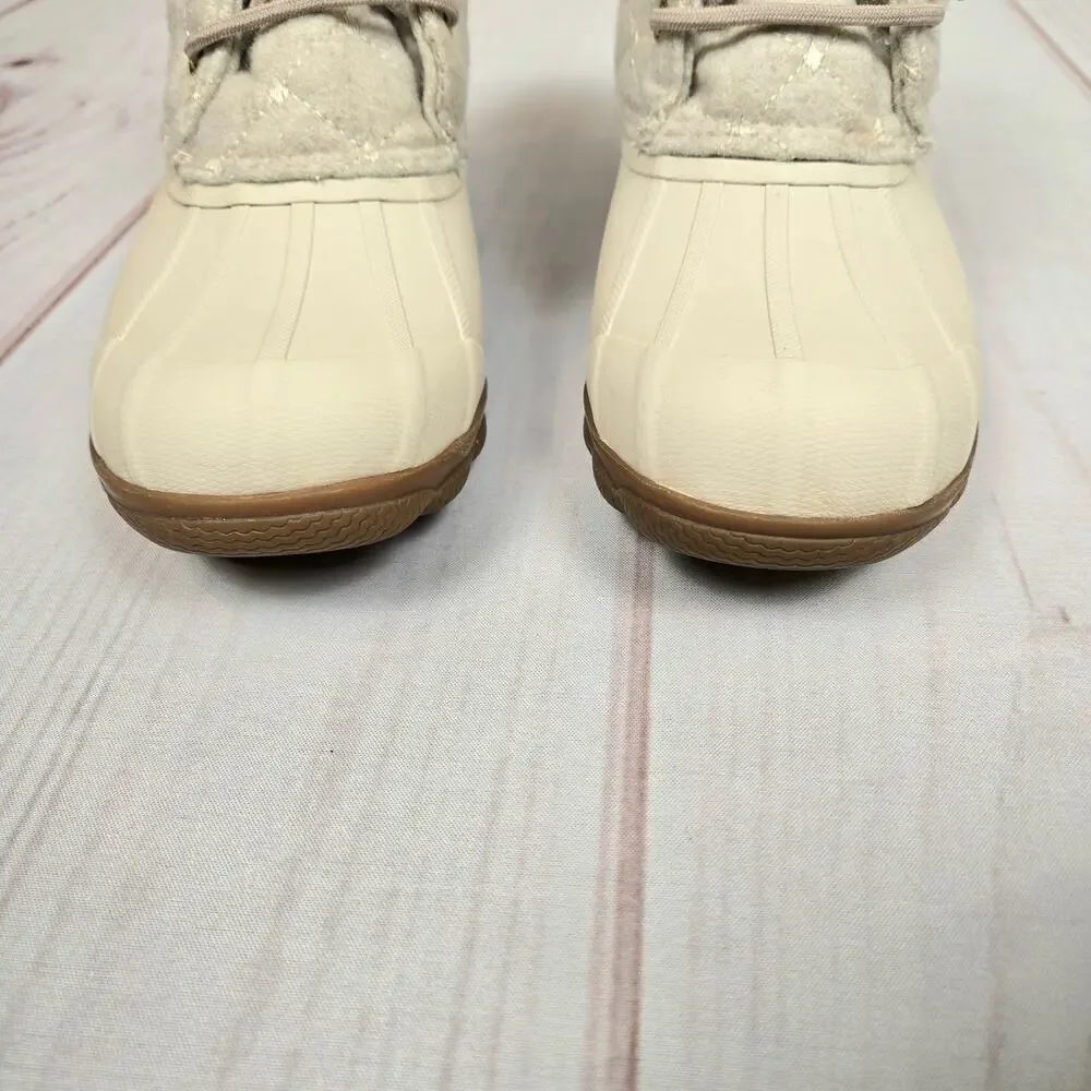 Sperry Syren Gulf Duck Rain Boot White 7